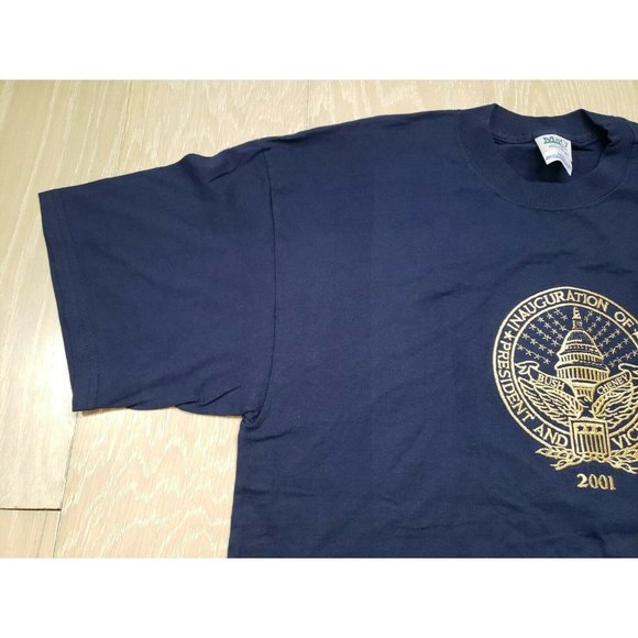NOS Vintage 2001 George W. Bush Cheney Republican Inauguration T Shirt Size XL - Picture 3 of 9